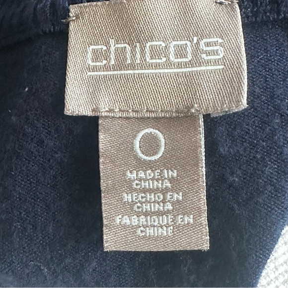 CHICO's Women's Blue Turtleneck Long Sleeve Sweater Size 0 - Picture 9 of 11